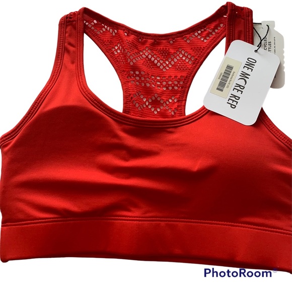 Zyia Red Bomber Bra, size XS - Picture 5 of 7